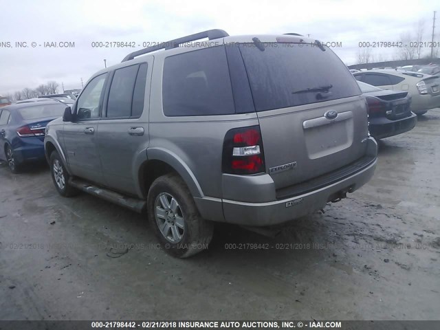 1FMEU73E18UB22389 - 2008 FORD EXPLORER XLT GOLD photo 3