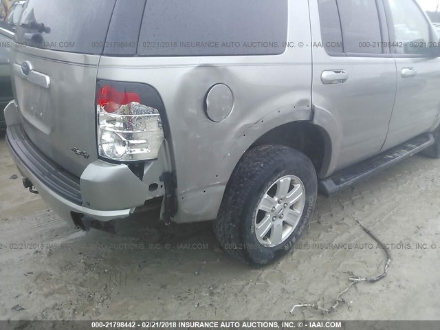 1FMEU73E18UB22389 - 2008 FORD EXPLORER XLT GOLD photo 6