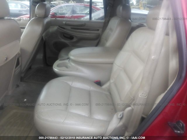 5LMFU28A4YLJ24573 - 2000 LINCOLN NAVIGATOR Қызыл фото 8