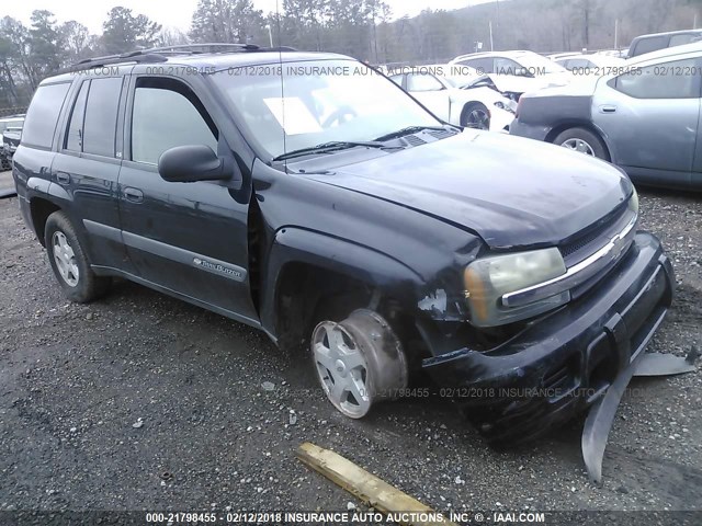 1GNDS13S032348461 - 2003 CHEVROLET TRAILBLAZER  BLACK photo 1