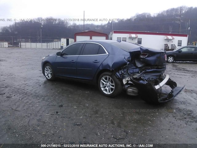 1G11C5SL0EF218288 - 2014 CHEVROLET MALIBU 1LT BLUE photo 3