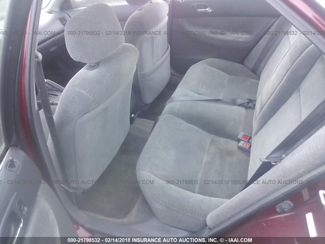 1HGCD5639VA128398 - 1997 HONDA ACCORD LX/EX RED photo 8