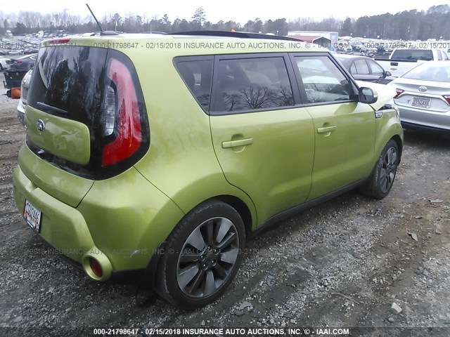 KNDJX3A55E7735549 - 2014 KIA SOUL ! GREEN photo 4