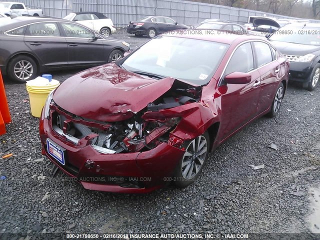 1N4AL3APXHC233702 - 2017 NISSAN ALTIMA 2.5/S/SV/SL/SR RED photo 2