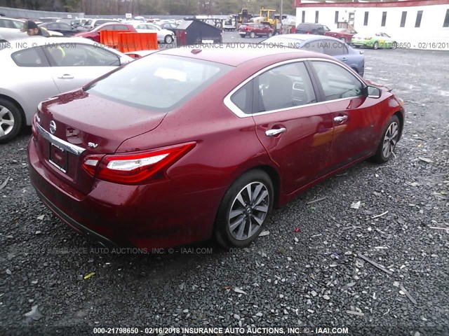 1N4AL3APXHC233702 - 2017 NISSAN ALTIMA 2.5/S/SV/SL/SR RED photo 4