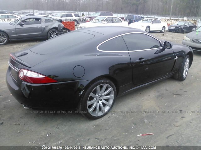 SAJWA43B195B29591 - 2009 JAGUAR XK BLACK photo 4