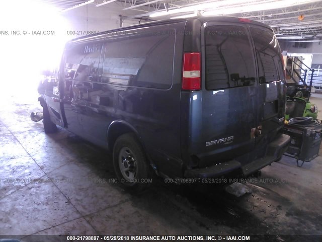 1GTW7FCAXE1149045 - 2014 GMC SAVANA G2500 GRAY photo 3