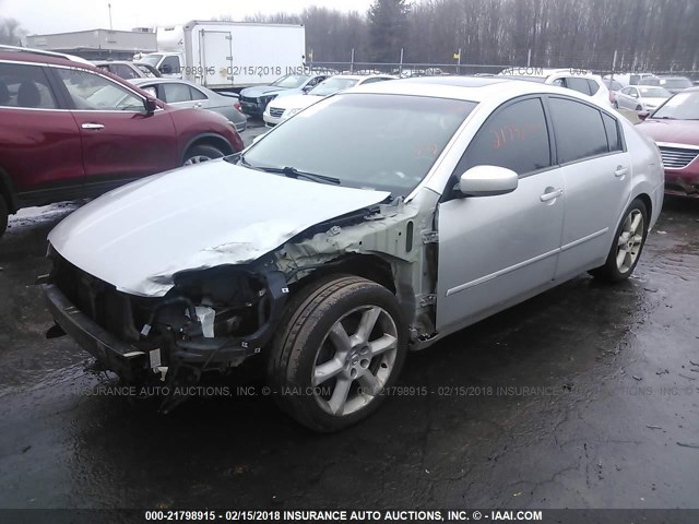 1N4BA41E14C865495 - 2004 NISSAN MAXIMA SE/SL GRAY photo 2