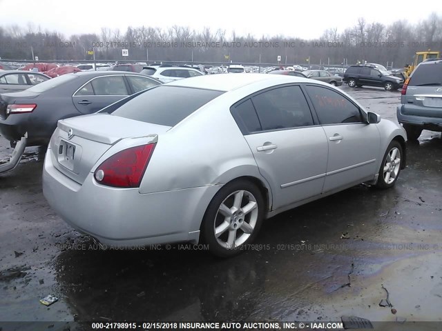 1N4BA41E14C865495 - 2004 NISSAN MAXIMA SE/SL GRAY photo 4