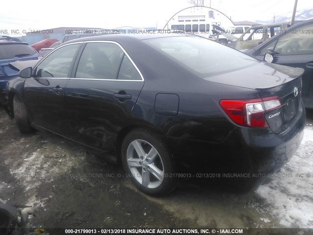 4T1BF1FK8CU122989 - 2012 TOYOTA CAMRY SE/LE/XLE BLACK photo 3