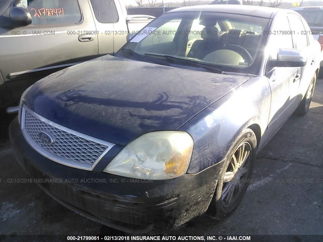 1FAHP25185G150762 - 2005 FORD FIVE HUNDRED LIMITED BLUE photo 2