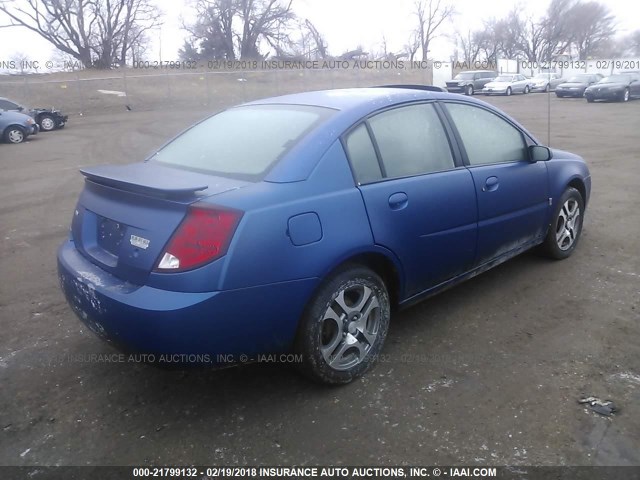 1G8AZ52F05Z151989 - 2005 SATURN ION LEVEL 2 BLUE photo 4