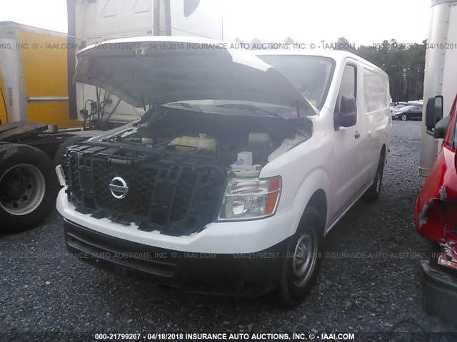 1N6BF0KM8EN100121 - 2014 NISSAN NV 1500 WHITE photo 2