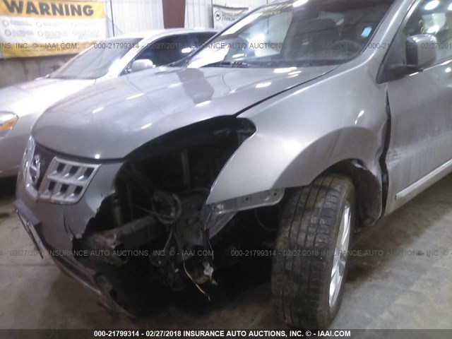 JN8AS5MT9CW604717 - 2012 NISSAN ROGUE S/SV GRAY photo 6