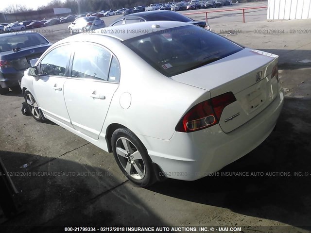 2HGFA16948H502263 - 2008 HONDA CIVIC EXL 白色 照片 3
