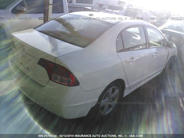 2HGFA16948H502263 - 2008 HONDA CIVIC EXL 白色 照片 4