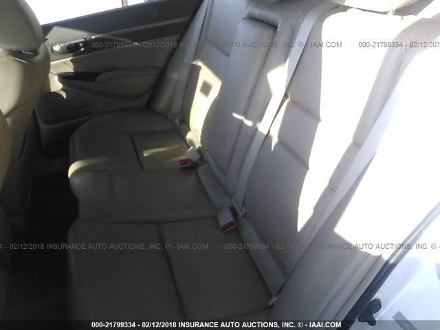 2HGFA16948H502263 - 2008 HONDA CIVIC EXL 白色 照片 8