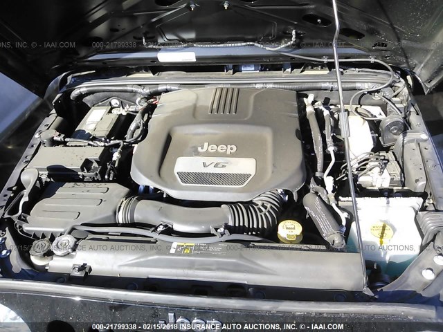 1C4AJWAG4HL530899 - 2017 JEEP WRANGLER SPORT 黑色 照片 10