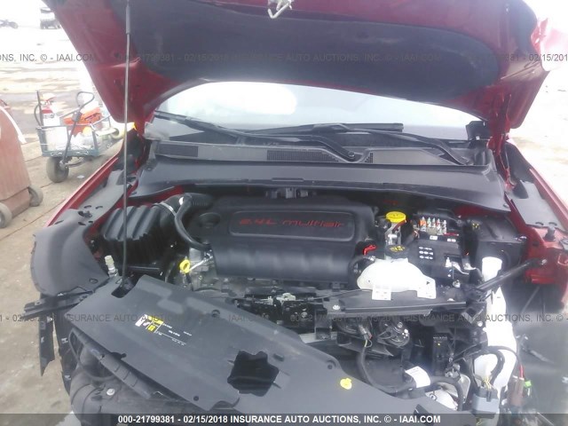 3C4NJDBB9HT656527 - 2017 JEEP COMPASS LATITUDE 红色 照片 10