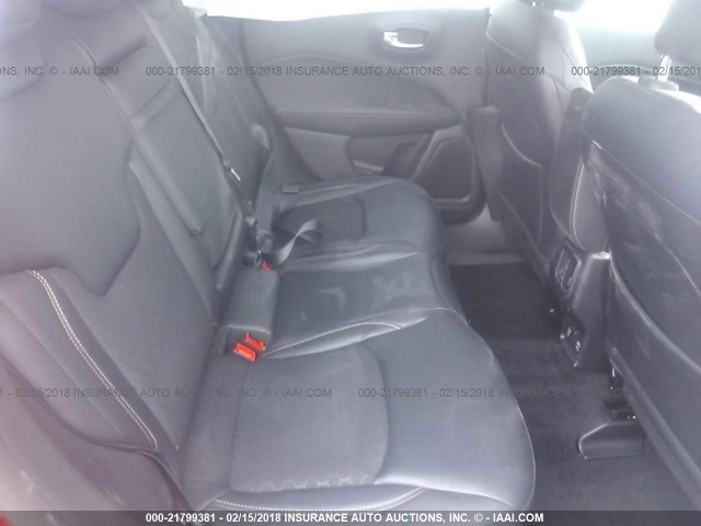 3C4NJDBB9HT656527 - 2017 JEEP COMPASS LATITUDE 红色 照片 8