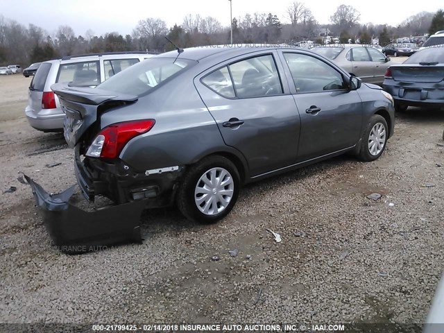 3N1CN7AP4HL876140 - 2017 NISSAN VERSA S/S PLUS/SV/SL GRAY photo 4