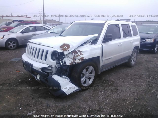 1C4NJPCB9CD568219 - 2012 JEEP PATRIOT LIMITED WHITE photo 2