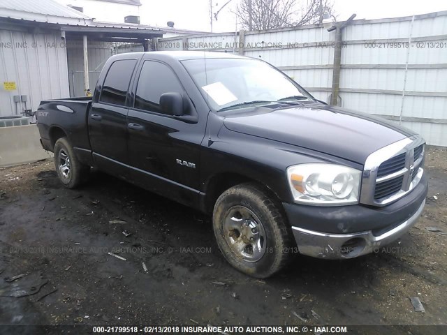1D7HA18N58S589297 - 2008 DODGE RAM 1500 ST/SLT BLACK photo 1