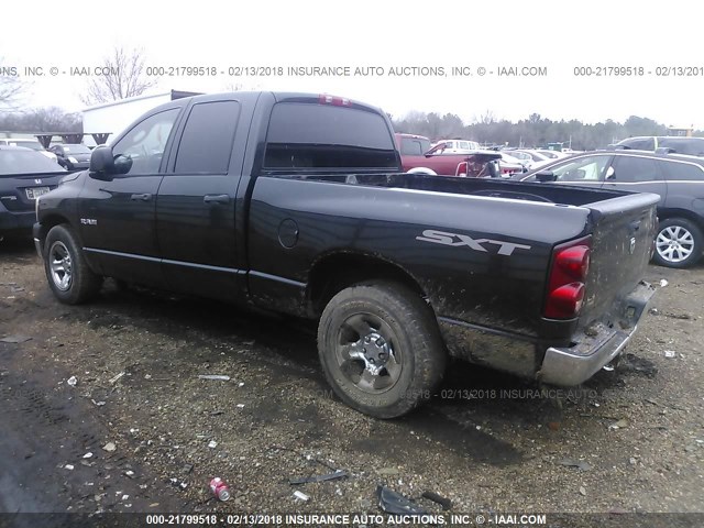 1D7HA18N58S589297 - 2008 DODGE RAM 1500 ST/SLT BLACK photo 3