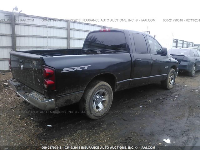 1D7HA18N58S589297 - 2008 DODGE RAM 1500 ST/SLT BLACK photo 4