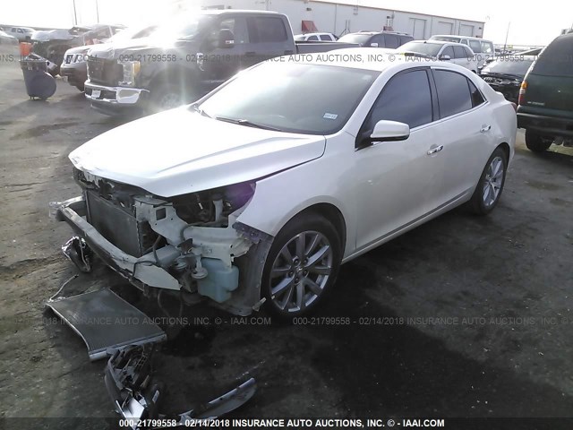 1G11H5SLXEF230787 - 2014 CHEVROLET MALIBU LTZ 白色 照片 2