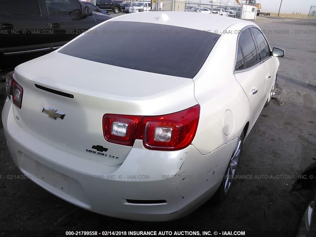 1G11H5SLXEF230787 - 2014 CHEVROLET MALIBU LTZ 白色 照片 4
