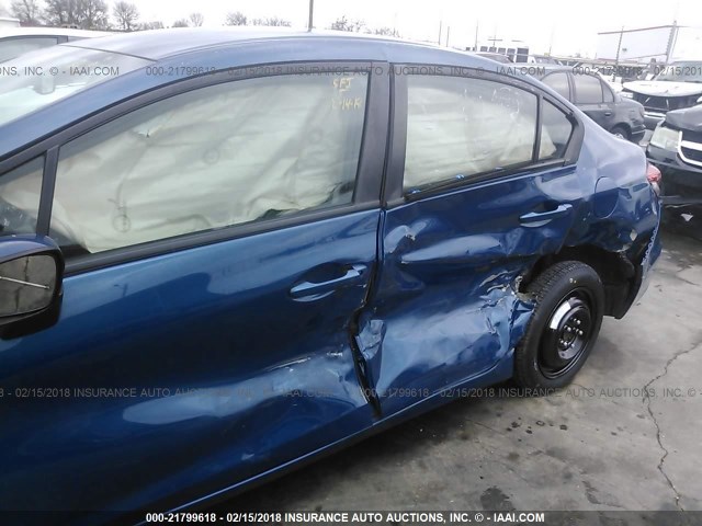 2HGFB2F52DH530556 - 2013 HONDA CIVIC LX ლურჯი ფოტო 6