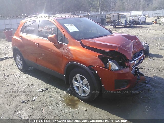 KL7CJLSB4FB065549 - 2015 CHEVROLET TRAX 1LT ORANGE photo 1