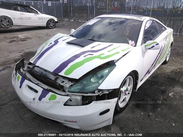 JTDDY32T3Y0020936 - 2000 TOYOTA CELICA GT-S WHITE photo 2