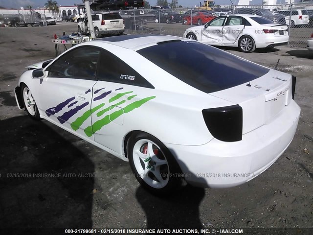 JTDDY32T3Y0020936 - 2000 TOYOTA CELICA GT-S WHITE photo 3