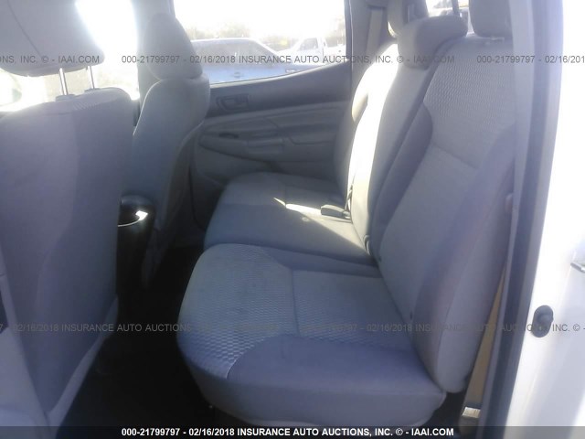 5TFJU4GN6FX072290 - 2015 TOYOTA TACOMA DOUBLE CAB PRERUNNER WHITE photo 8