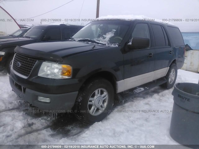 1FMPU16L63LC35558 - 2003 FORD EXPEDITION XLT GREEN photo 2