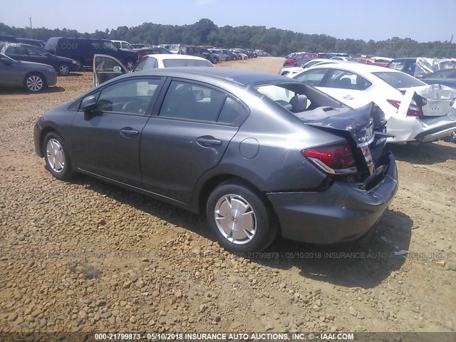 2HGFB2F65DH585544 - 2013 HONDA CIVIC HF GRAY photo 3