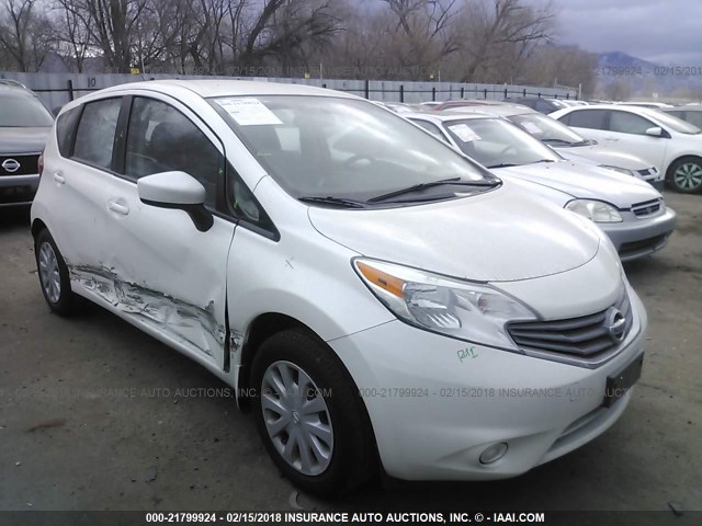 3N1CE2CPXFL391322 - 2015 NISSAN VERSA NOTE S/S PLUS/SV/SL/SR WHITE photo 1