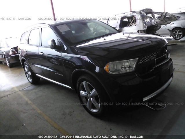 1D4SD5GT2BC692485 - 2011 DODGE DURANGO CITADEL BLACK photo 1