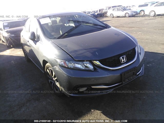 19XFB2F96DE211772 - 2013 HONDA CIVIC EXL GRAY photo 1