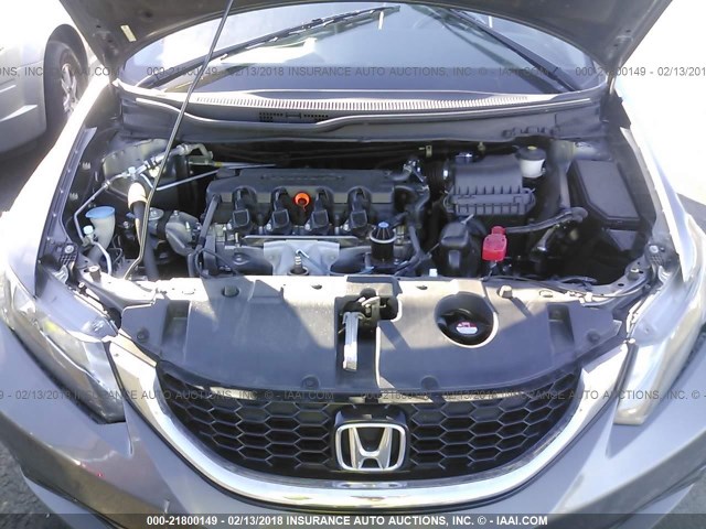 19XFB2F96DE211772 - 2013 HONDA CIVIC EXL GRAY photo 10