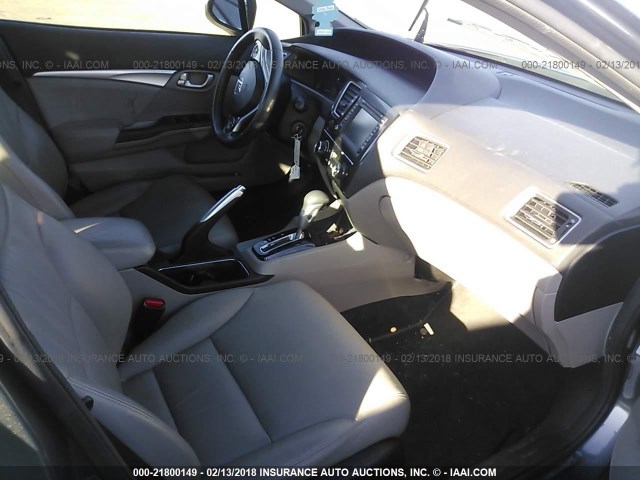19XFB2F96DE211772 - 2013 HONDA CIVIC EXL GRAY photo 5