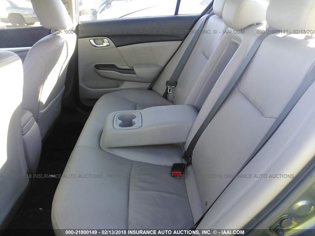 19XFB2F96DE211772 - 2013 HONDA CIVIC EXL GRAY photo 8