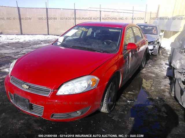 2G1WB5EK7A1156210 - 2010 CHEVROLET IMPALA LT RED photo 2