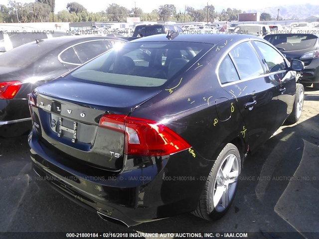 YV1612FS4E1298365 - 2014 VOLVO S60 T5 BLACK photo 4