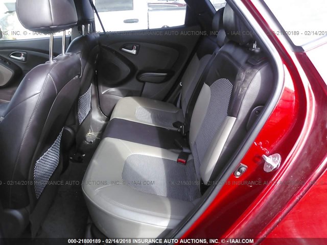 KM8JU3AC3DU559667 - 2013 HYUNDAI TUCSON GLS/LIMITED წითელი ფოტო 8