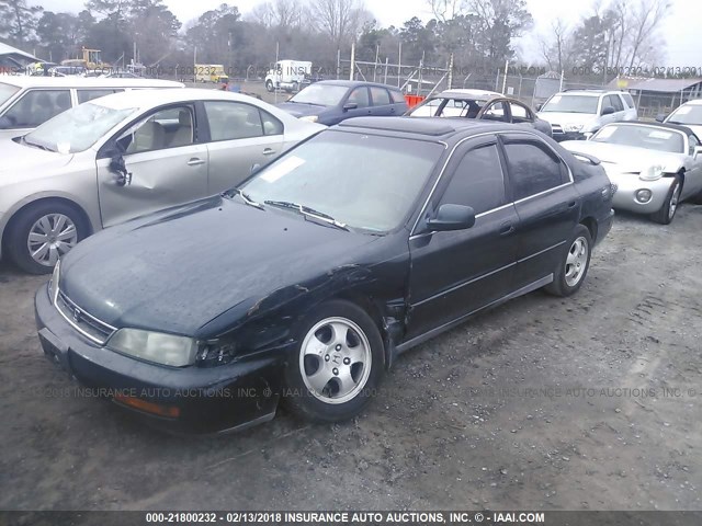 1HGCE6674TA026882 - 1996 HONDA ACCORD EX/EX-R GREEN photo 2