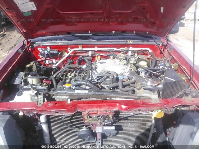 5N1ED28T33C683170 - 2003 NISSAN XTERRA XE/SE RED photo 10