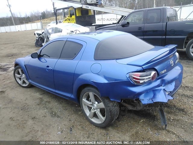 JM1FE173160203134 - 2006 MAZDA RX8 BLUE photo 3